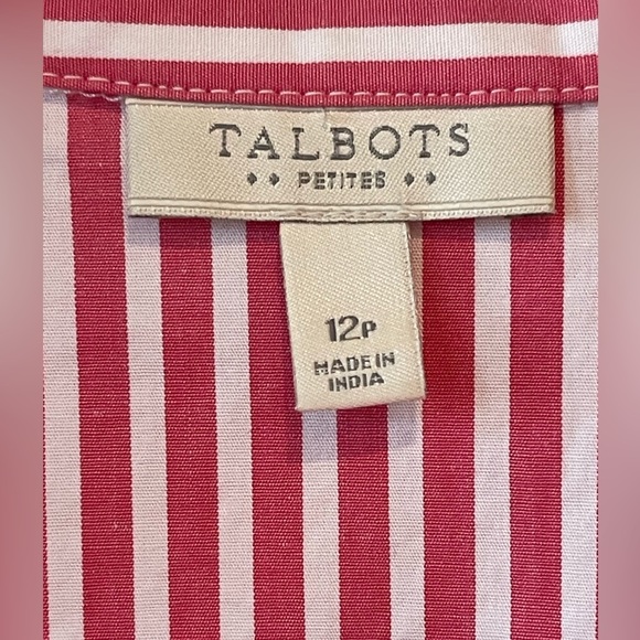 🔥🩷Talbot’s Petites size 12P striped blouse. 3/4 sleeve. Like new condition! - Picture 3 of 6